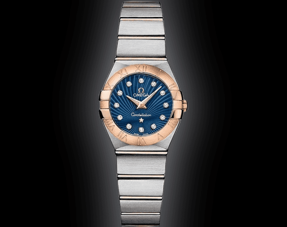 Omega 123.25.24.60.55.012 Constellation Quartz 24mm Steel and Red Gold BRAND NEW