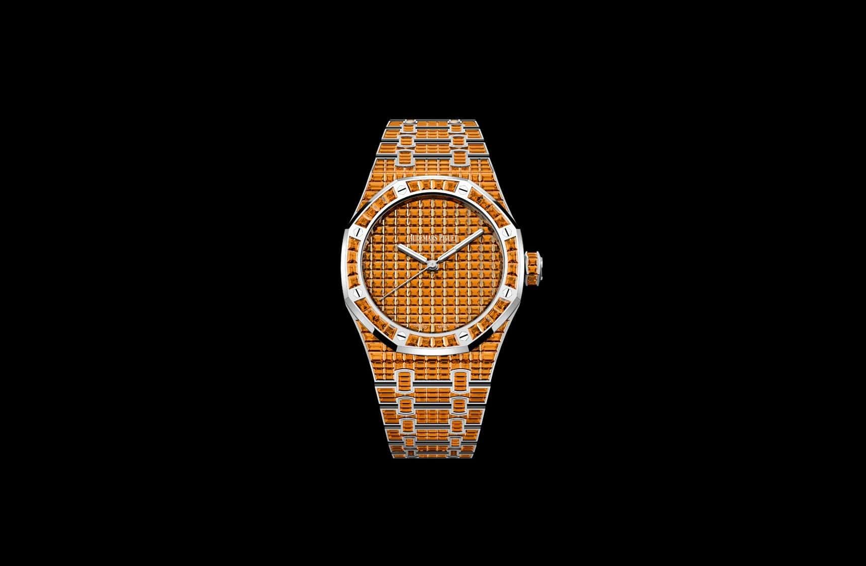 Audemars Piguet Royal Oak 41 mm 15514BC.SE.1284BC.01 White Gold/Gem Stone Orange