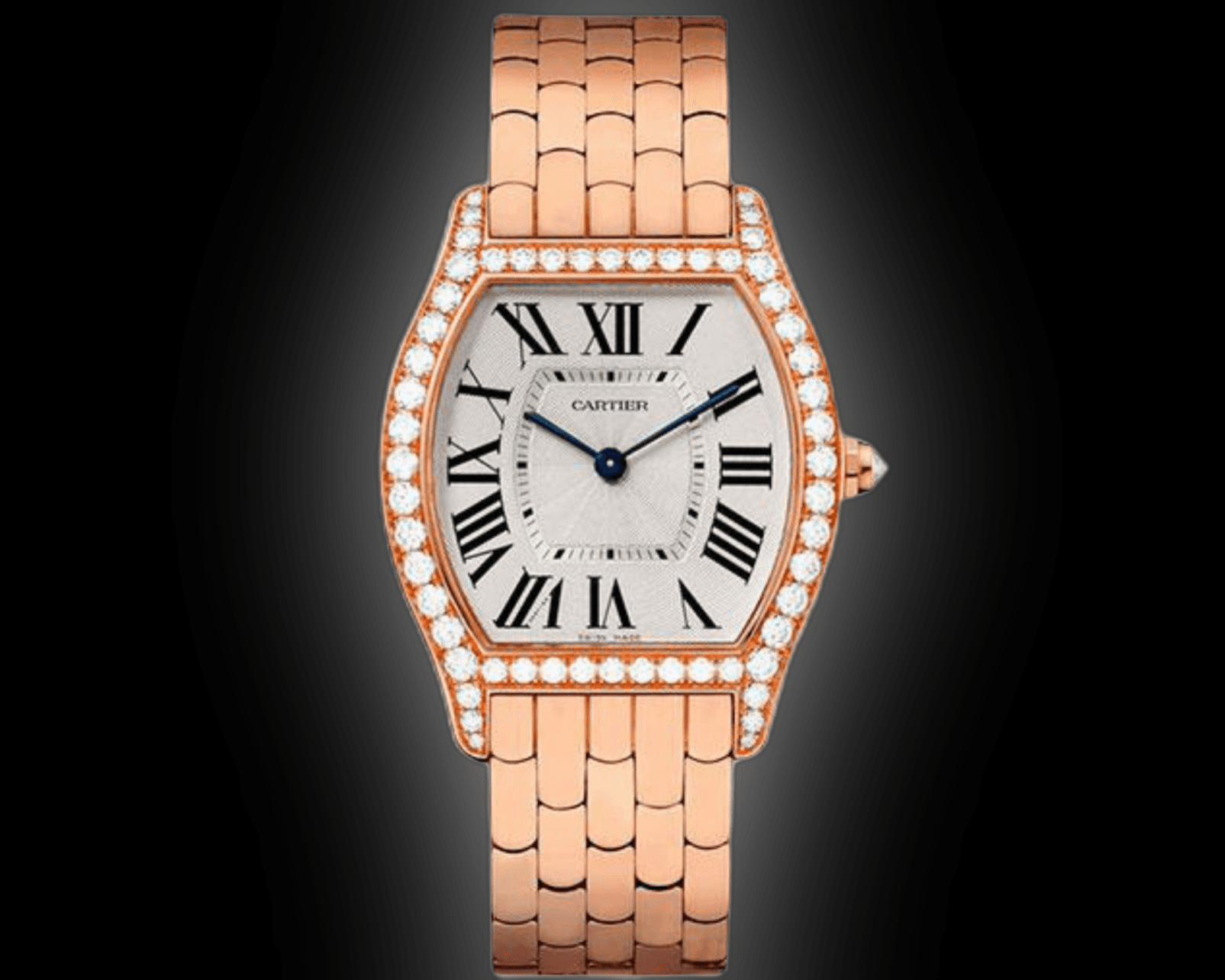 CARTIER WA501010 TORTUE 18K PINK GOLD DIAMONDS BRAND NEW