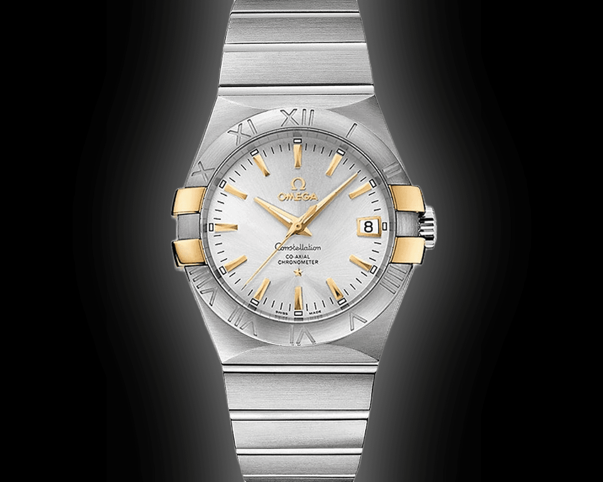 OMEGA 123.25.35.20.58.001 CONSTELLATION CO-AXIAL 35mm STEEL AND YELLOW GOLD - BRAND NEW