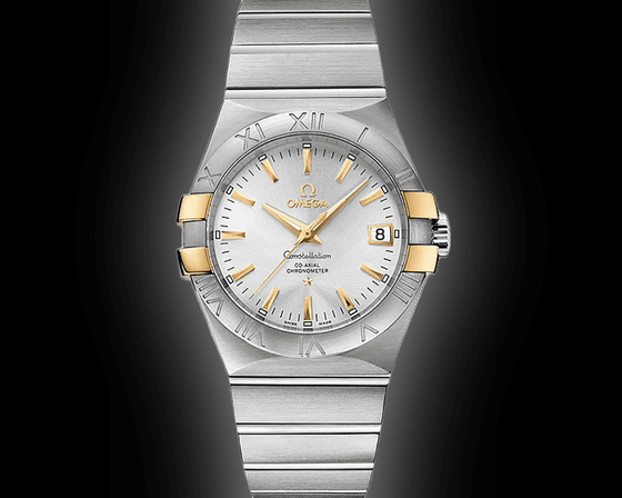 OMEGA 123.25.35.20.58.001 CONSTELLATION CO-AXIAL 35mm STEEL AND YELLOW GOLD - BRAND NEW