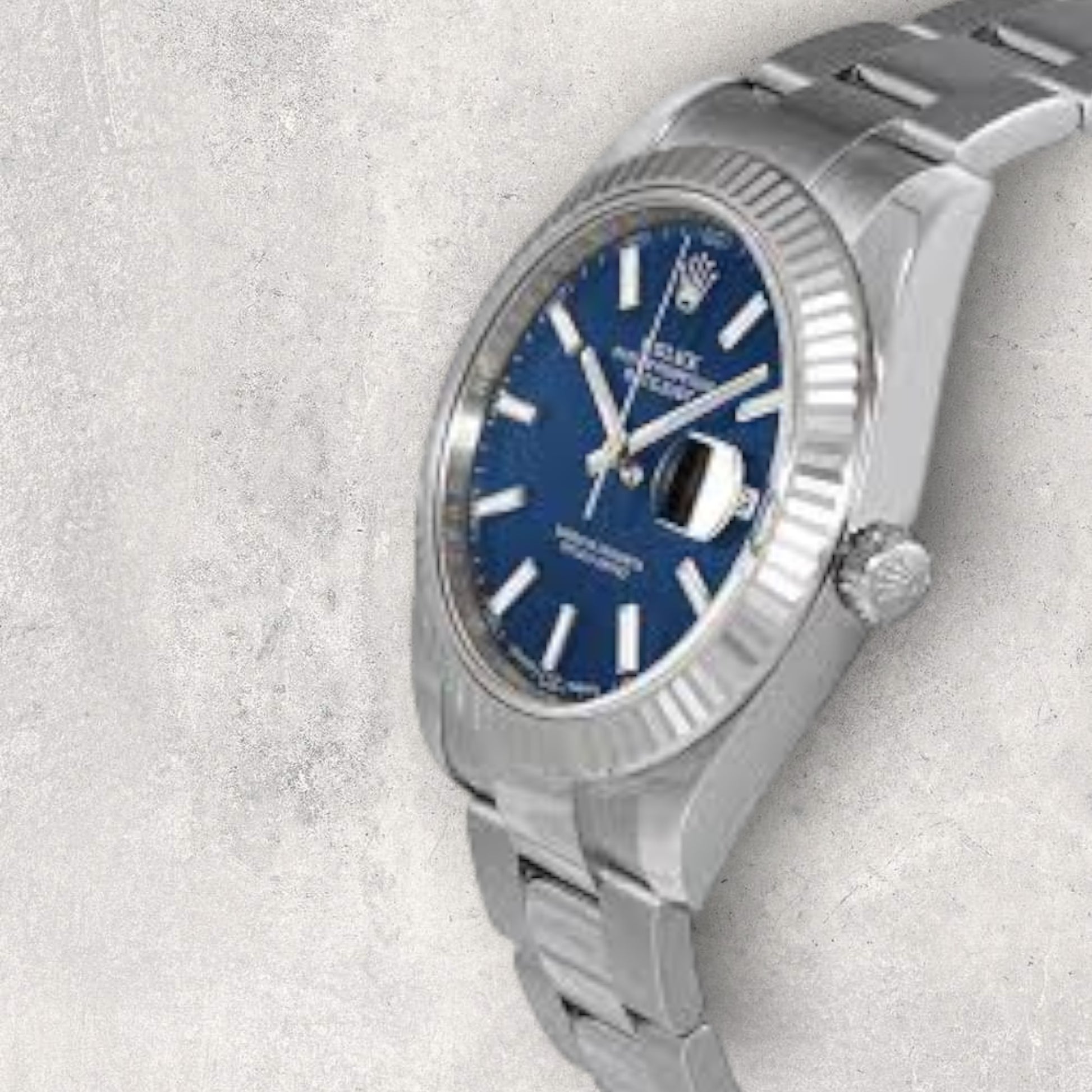 Rolex Datejust 41 126334 Stainless Steel Blue Dial Oyster Braselet Fluted Bezel