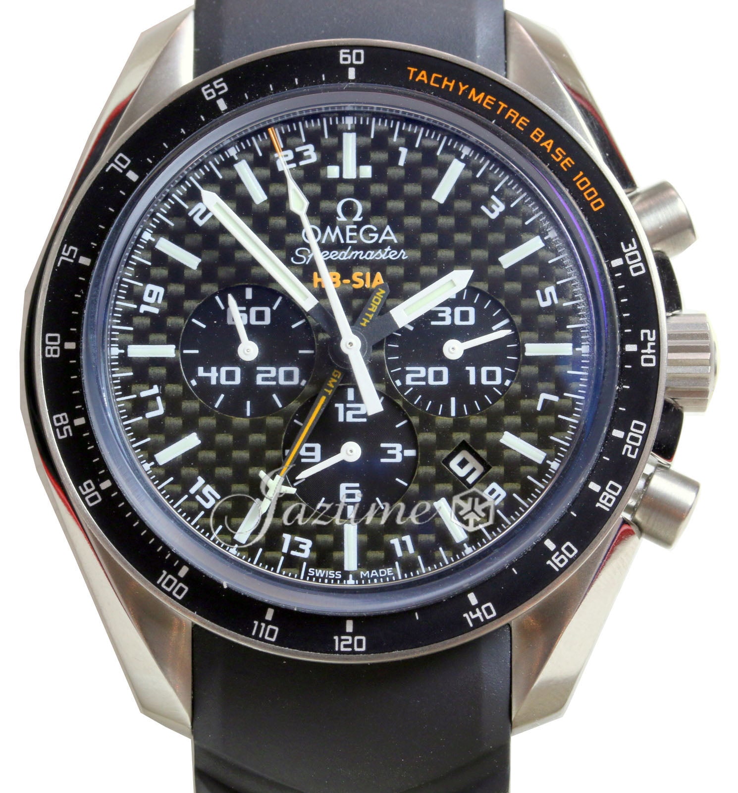 OMEGA Speedmaster HB-SIA 44mm Black Titanium GMT Co-Axial 321.92.44.52.01.001 BRAND NEW