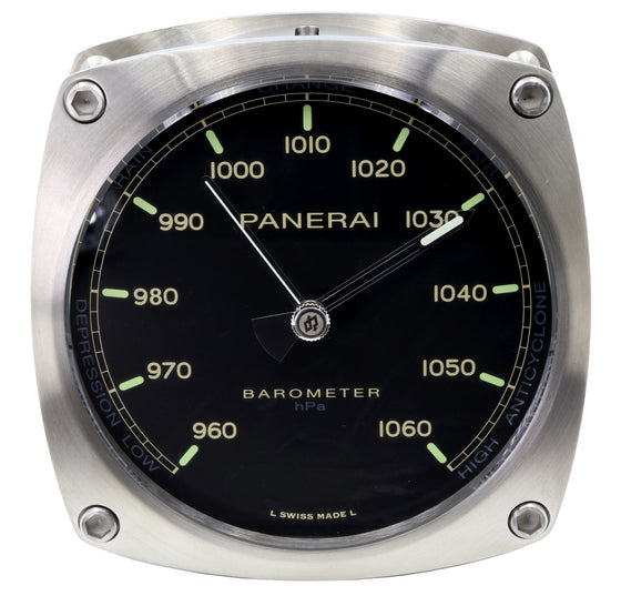 Panerai PAM 582 Barometer Stainless Steel Wall Clock BRAND NEW
