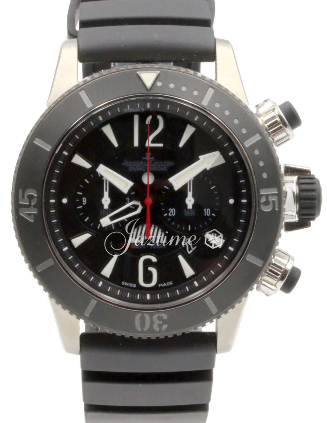 Jaeger LeCoultre Master Compressor Q178T670 159.T.C7 Black 46mm Rubber Automatic Chronograph