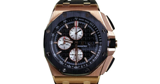 Audemars Piguet 26401RO.OO.A002CA.01 Royal Oak Offshore Chronograph 44mm Black Rose Gold Black Ceramic