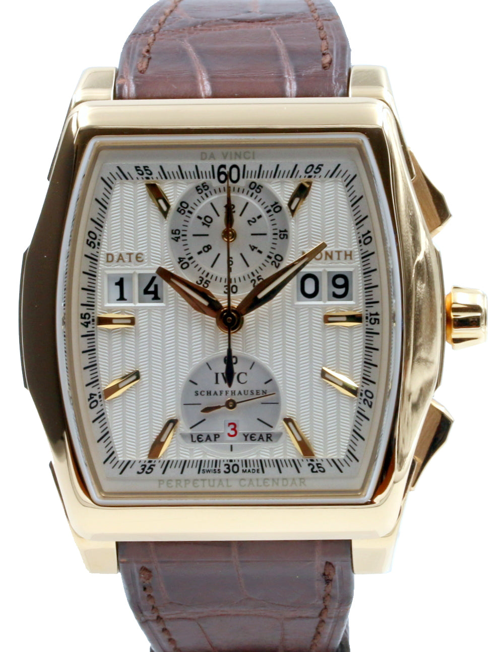 IWC Da Vinci IW376102 Perpetual Digital Date-Month Chronograph Men's 18k Rose Gold BOX/PAPERS