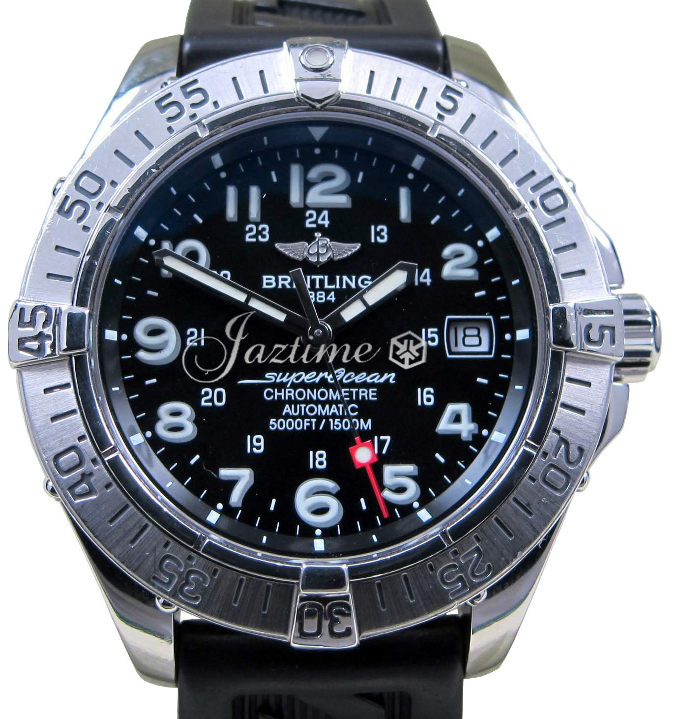 Breitling Superocean A17360 Steelfish Men's 42mm Black Stainless Steel Pro 2