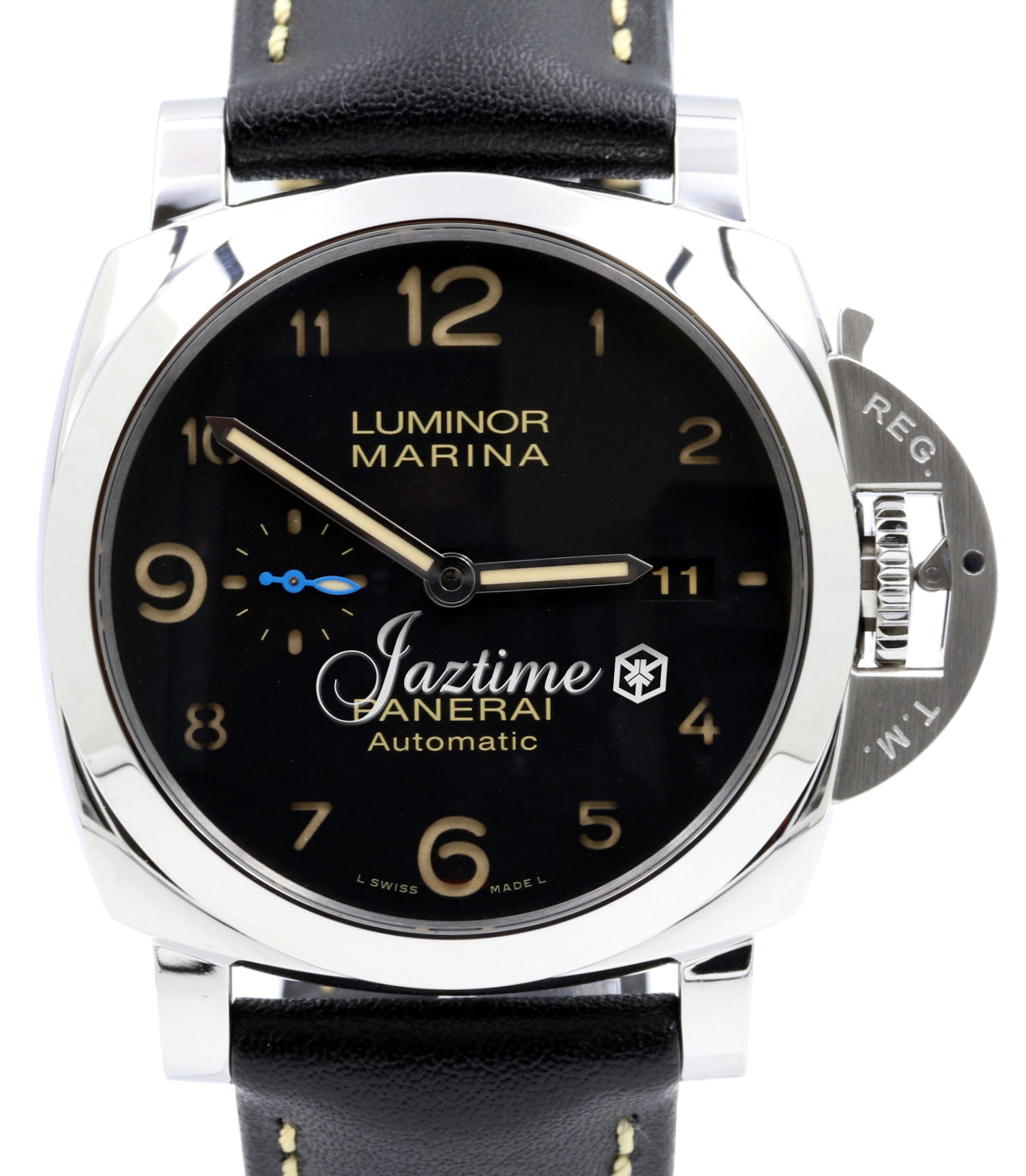 Panerai Luminor Marina Stainless Steel 44mm Black Dial Alligator Leather Strap PAM01359 - BRAND NEW
