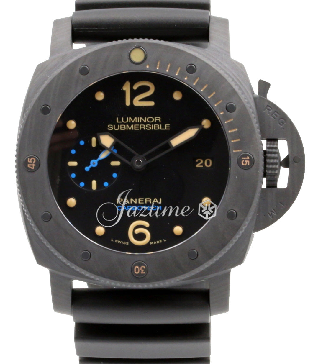 Panerai Submersible Carbotech? Carbon Fibre 47mm Black Dial Rubber Strap PAM00616 - BRAND NEW