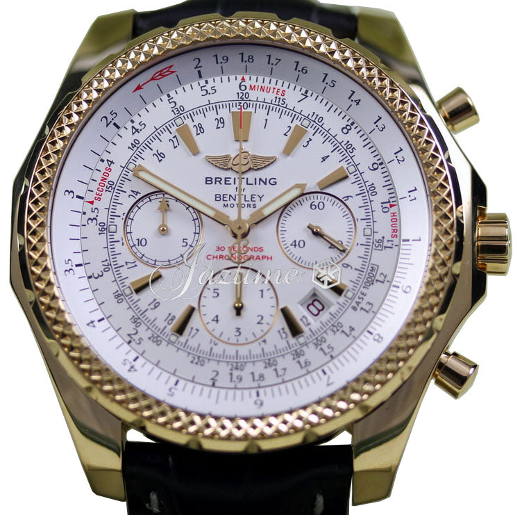 Breitling Bentley Motors K25362 Men's 48mm XL 18k Yellow Gold