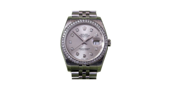 Rolex Datejust 36 White Gold/Steel Silver Diamond Dial & Bezel Jubilee Bracelet 126200 (116200) - BRAND NEW