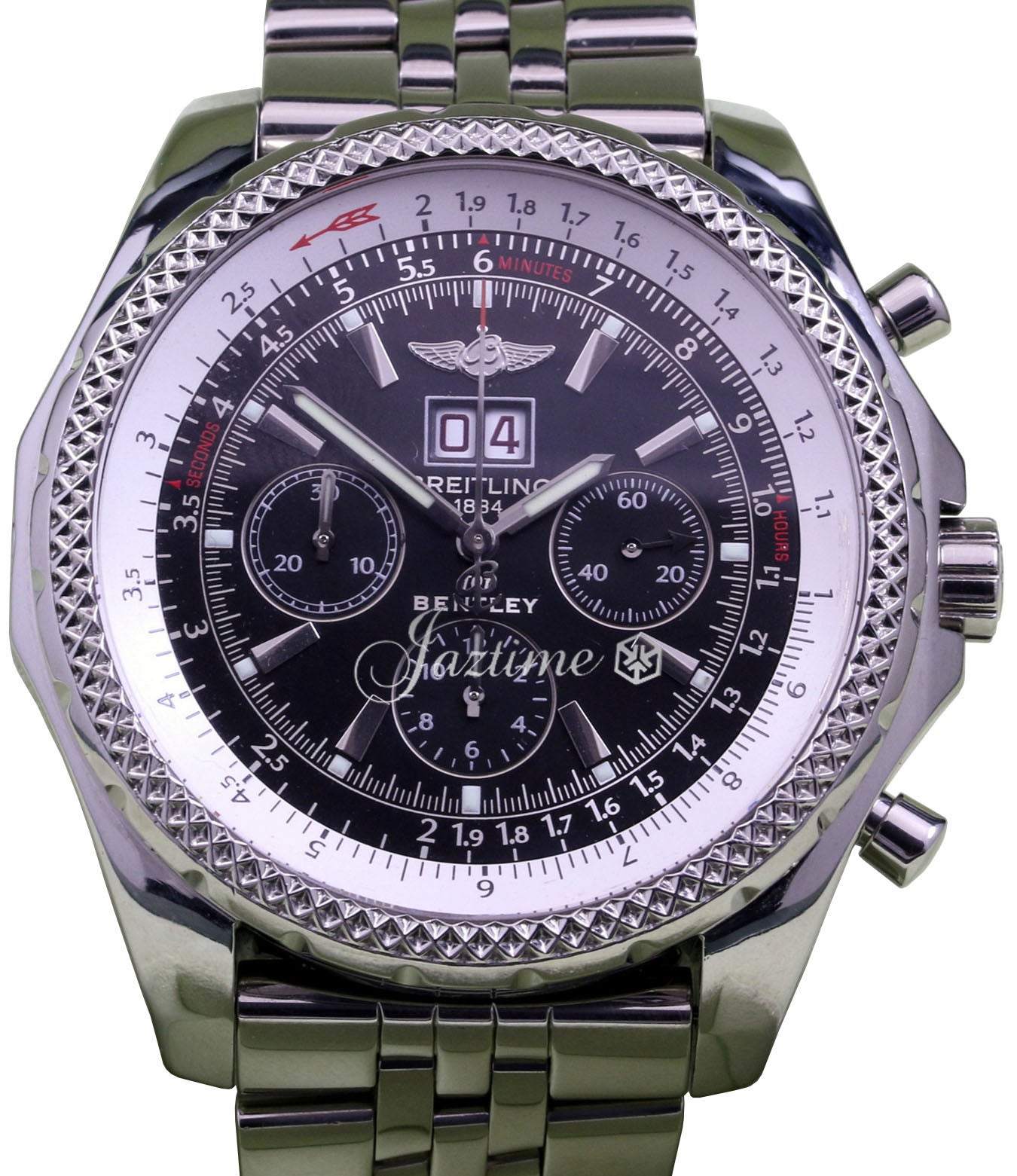 Breitling Bentley 6.75 A44362 Men's 48mm Black Stainless Steel