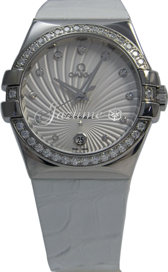OMEGA 123.18.35.60.52.001 CONSTELLATION QUARTZ 35mm STEEL BRAND NEW