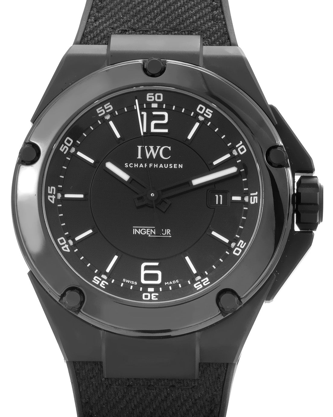 IWC Schaffhausen IW322503 Ingenieur Automatic Amg Black Series Ceramic Black Arabic Index Ceramic Black Rubber 46mm Automatic