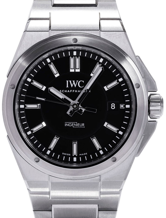 IWC Schaffhausen IW323902 Ingenieur Automatic Black Index Stainless Steel 40mm Automatic