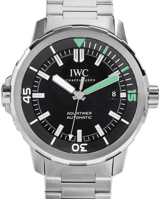 IWC Schaffhausen IW329002 Aquatimer Automatic Black Index Stainless Steel 42mm Automatic