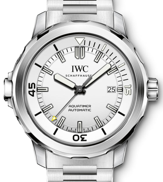 IWC Schaffhausen IW329004 Aquatimer Automatic Silver Plated Index Stainless Steel 42mm Automatic
