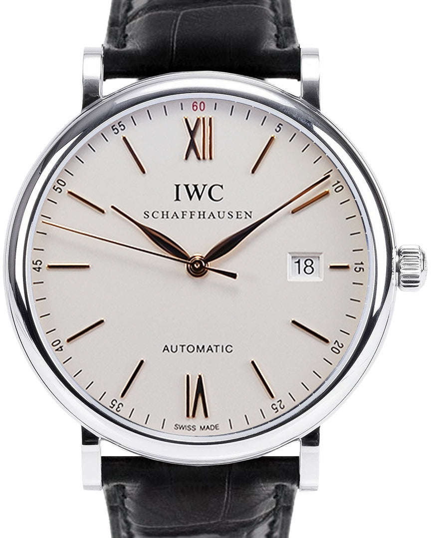 IWC Portofino Automatic Stainless Steel 40mm Silver Dial IW356517 - BRAND NEW