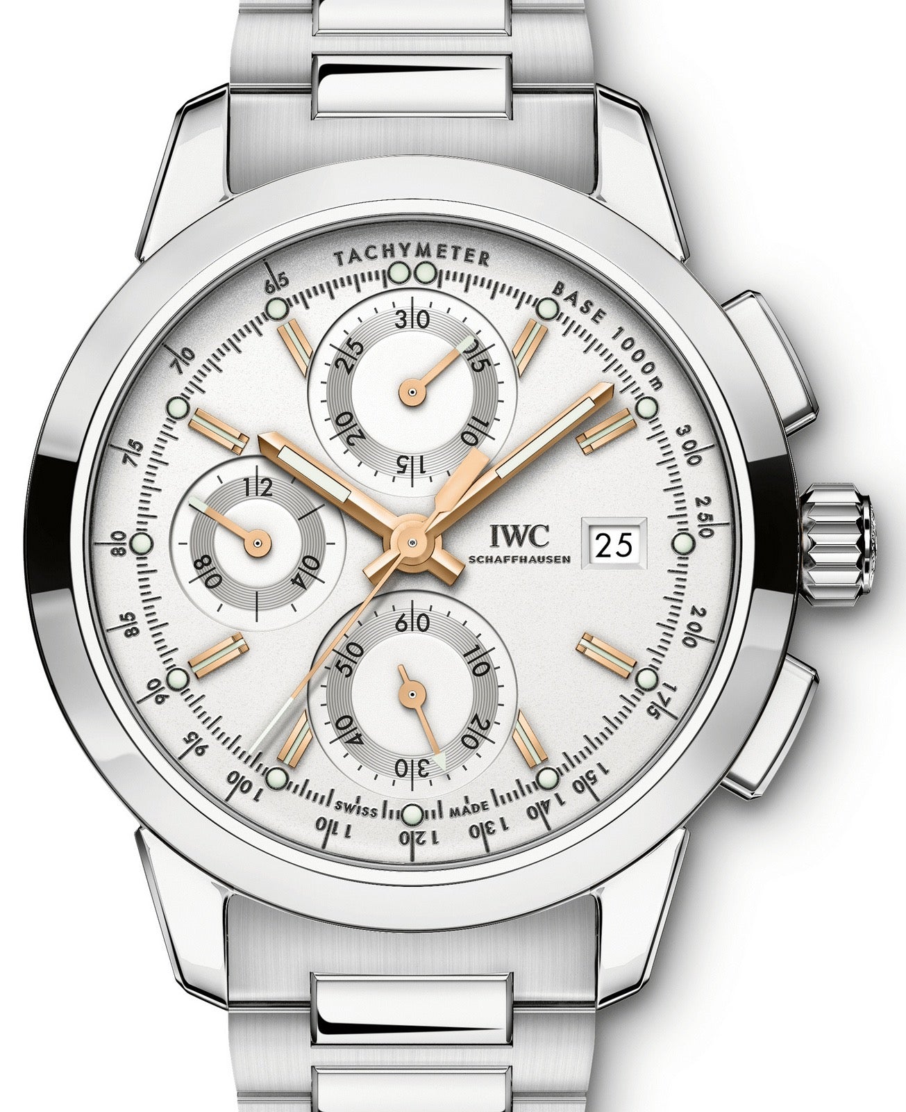 IWC Schaffhausen Ingenieur Chronograph IW380801 Silver Index Stainless Steel 42mm BRAND NEW