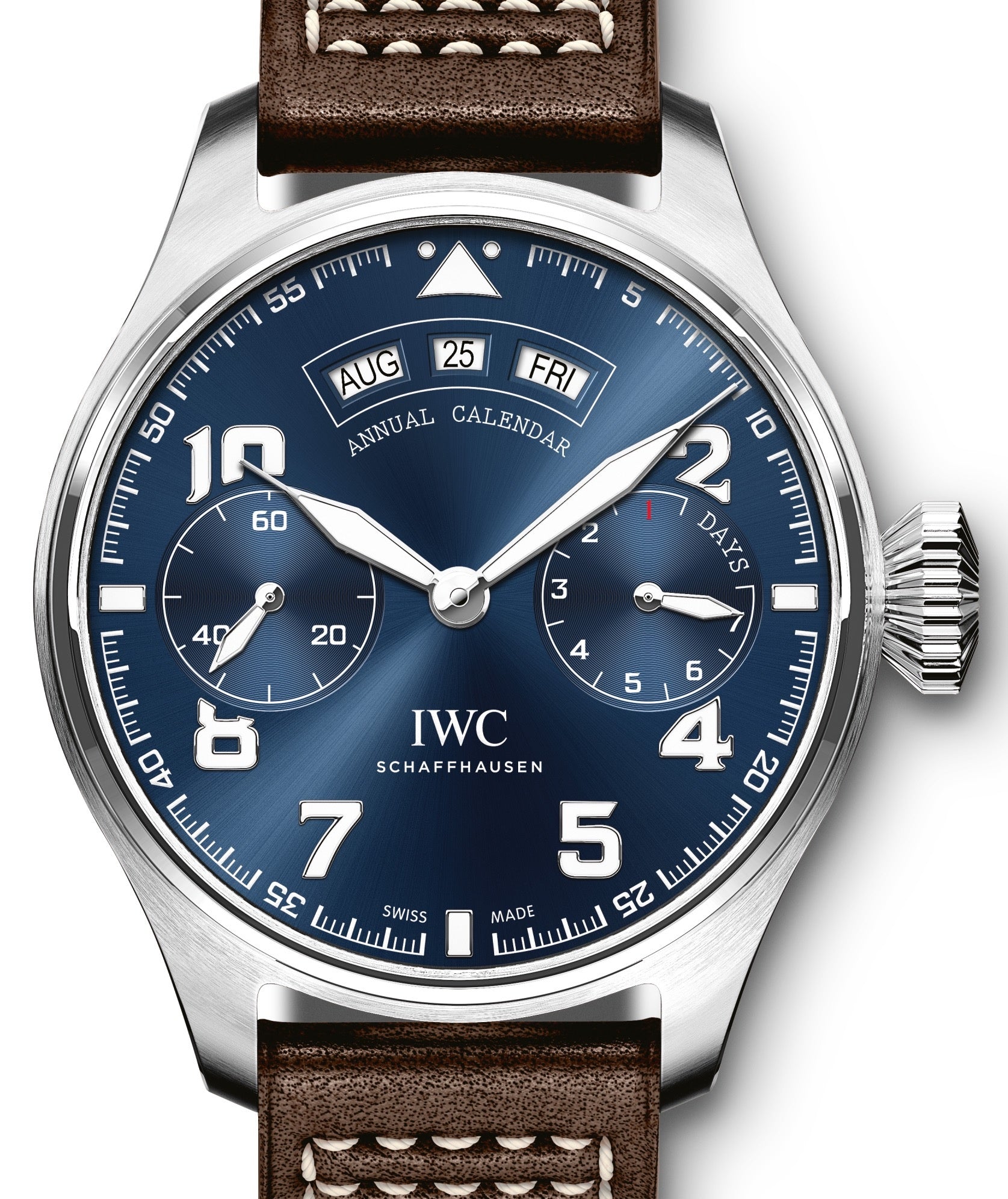 IWC Big Pilot's Watch Annual Calendar Edition "Le Petit Prince" White Gold Blue Dial IW502703