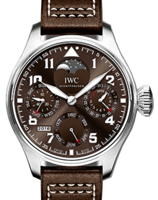 IWC Big Pilot's Watch Perpetual Calendar Edition "Antoine De Saint Exupery" Steel Brown Dial IW503801