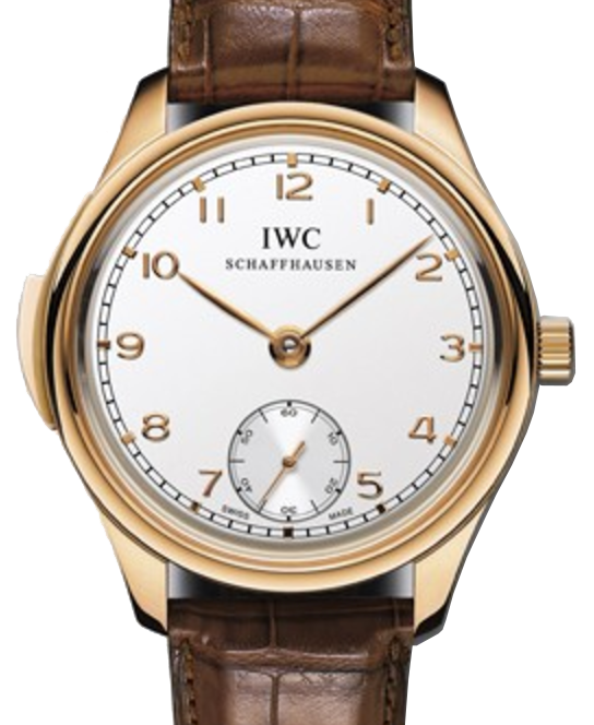 IWC Schaffhausen IW544907 Portugieser Minute Repeater Silver Plated Arabic Red Gold Brown Leather 44mm Manual