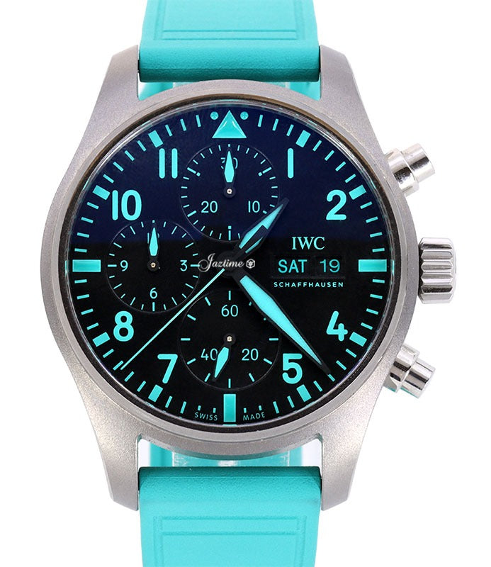 IWC Pilot’s Watch Chronograph Edition Titanium “Mercedes-AMG PETRONAS Formula One™ Team” 41mm Black Dial IW388108 - BRAND NEW