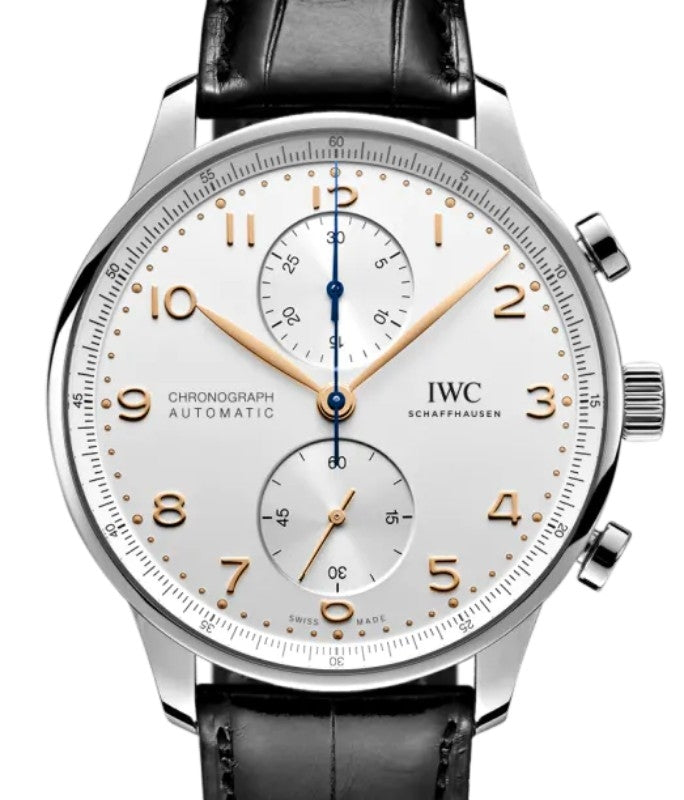 IWC Portugieser Chronograph Stainless Steel 41mm Silver Dial IW371604 - BRAND NEW