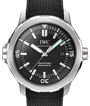 IWC Aquatimer Automatic Steel 42mm Rubber Strap Black Dial IW328802 - BRAND NEW