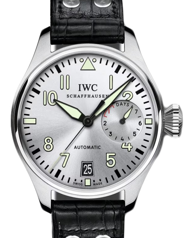 IWC Big Pilot's Watch For Father and Son" Steel Rhodium Dial IW500906
