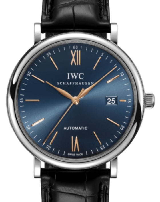 IWC Portofino Automatic Stainless Steel 40mm Blue Dial IW356523 - BRAND NEW