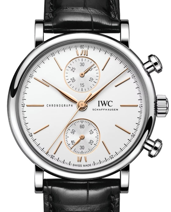 IWC Portofino Chronograph Stainless Steel 39mm Silver Dial IW391406 - BRAND NEW