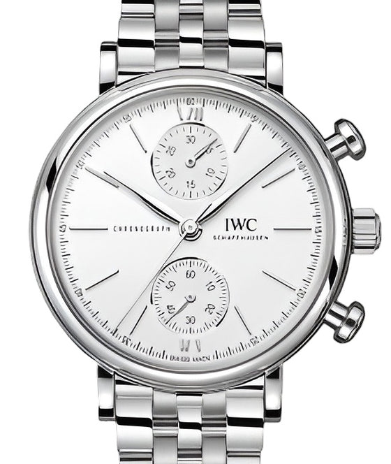 IWC Portofino Chronograph Steel 39mm White Dial IW391503 - BRAND NEW