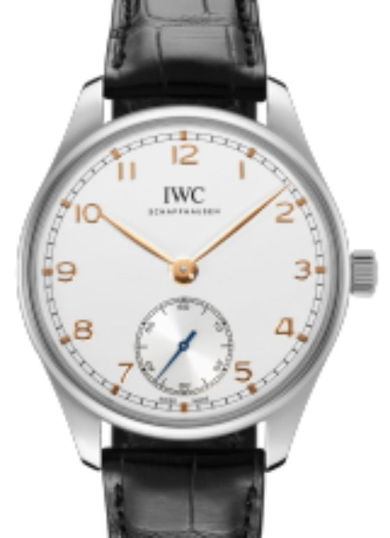 IWC Portugieser Automatic 40 Steel Silver Dial Leather Strap IW358303