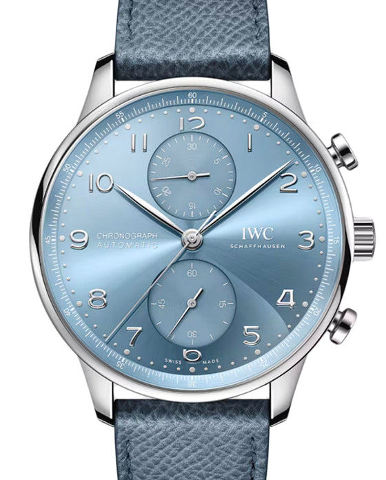IWC Portugieser Chronograph White Gold Blue Dial IW371626