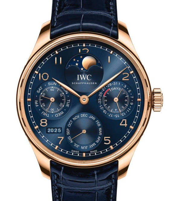 IWC Portugieser Perpetual Calendar Armor Gold Blue Dial IW503312