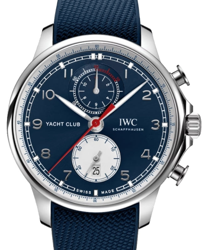 IWC Portugieser Yacht Club Chronograph ?Orlebar Brown? Stainless Steel 44.6mm Blue Dial IW390704 - BRAND NEW