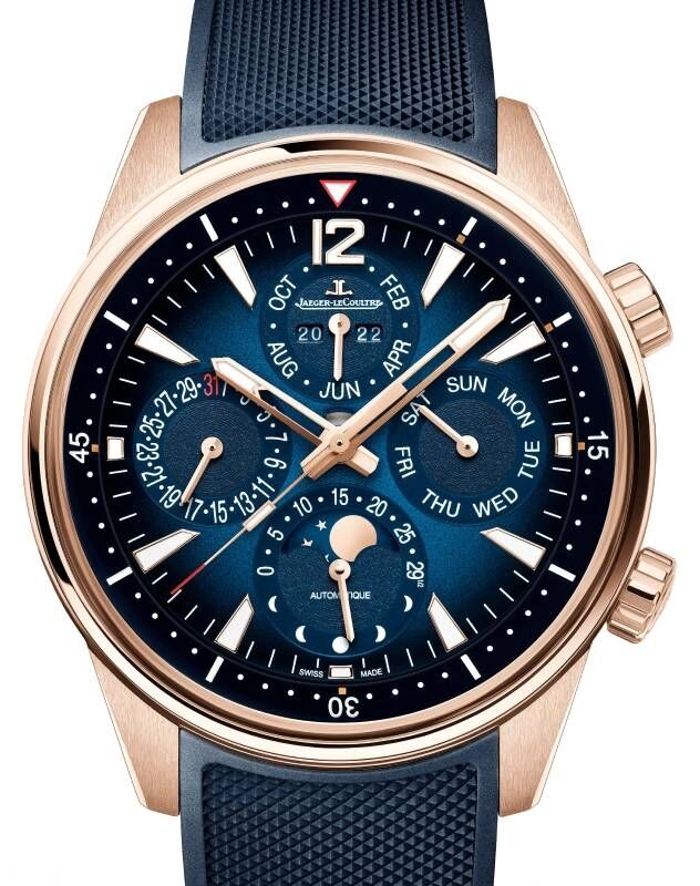 Jaeger-LeCoultre Polaris Perpetual Calendar Pink Rose Gold 42mm Blue Dial Q9082681