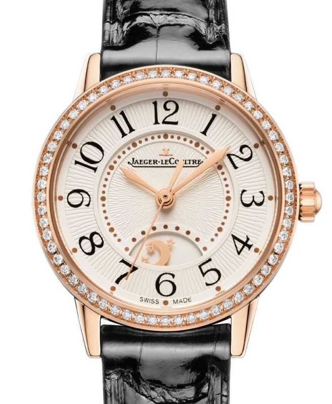 Jaeger-LeCoultre Rendez-Vous Classic Night & Day Automatic 29mm Pink Rose Gold Diamond Bezel Leather Strap Q3462430