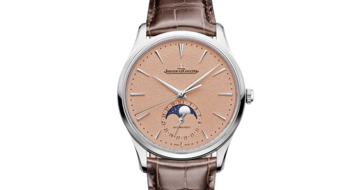 Jaeger-LeCoultre Master Ultra Thin Moon 39mm Steel Copper Dial Leather Strap Q1368460