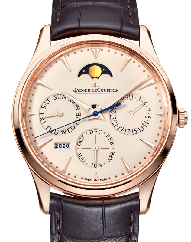 Jaeger-LeCoultre Master Ultra Thin Perpetual Calendar Pink Rose Gold 39mm Beige Dial Q1302520 - BRAND NEW