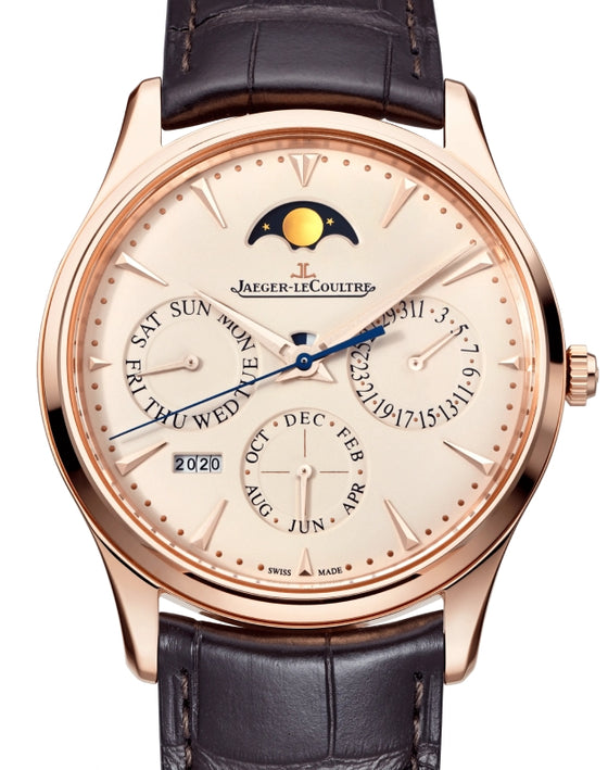 Jaeger-LeCoultre Master Ultra Thin Perpetual Calendar Pink Rose Gold 39mm Beige Dial Q1302520 - BRAND NEW