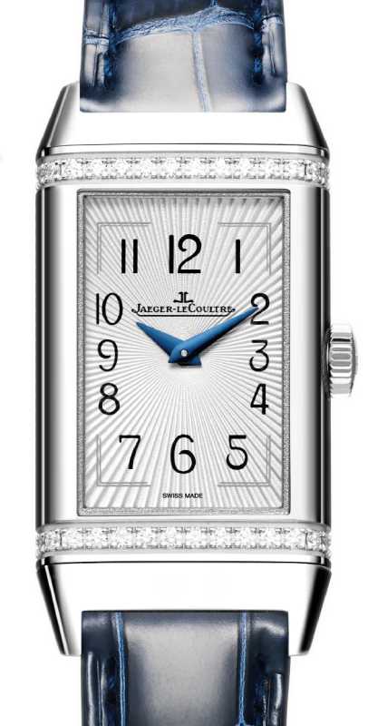 Jaeger-LeCoultre Reverso One Monoface Quartz Steel/Diamonds 40.1mm Leather Strap Q3288422