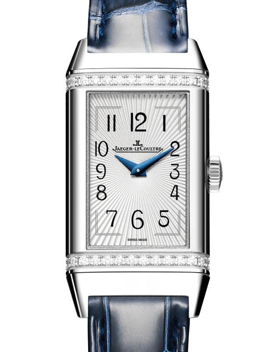 Jaeger-LeCoultre Reverso One Monoface Stainless Steel/Diamonds Quartz 40.1 x 20mm Silver Dial Q3288420 - BRAND NEW