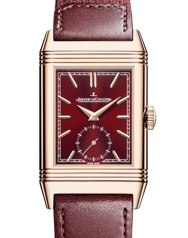 Jaeger-LeCoultre Reverso Tribute Monoface Small Seconds Pink Rose Gold 45.6mm Burgundy Dial Q713256J