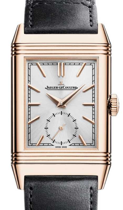 Jaeger-LeCoultre Reverso Tribute Monoface Small Seconds Pink Rose Gold 45.6mm Silver Dial Q7132521