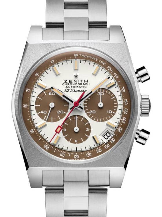 Zenith Chronomaster Revival El Primero A384 Steel 37mm White/Brown Dial 03.A384.400/69.M384