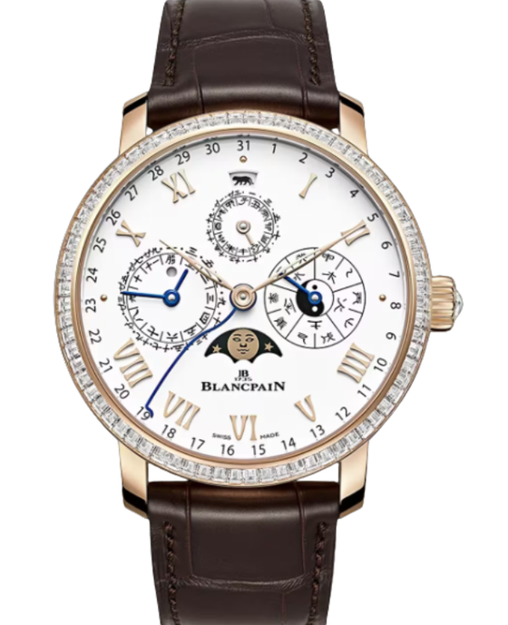 Blancpain Villeret Calendrier Chinois Traditionnel Red Gold 45.2mm White Dial 0888 6231 55B