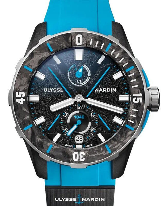 Ulysse Nardin Diver Net Azure 44mm Steel/Nylon Black Dial 1183-170-2B/3A